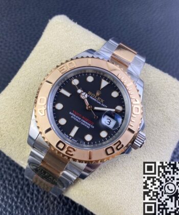 Fake Yacht Master Rolex M126621-0002 Black Dial Size 40mm