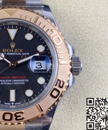Fake Yacht Master Rolex M126621-0002 Black Dial Size 40mm
