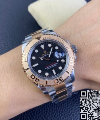 Fake Yacht Master Rolex M126621-0002 Black Dial Size 40mm
