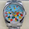 Oyster Perpetual Replica Rolex M124300-0008 Turquoise Blue Dial