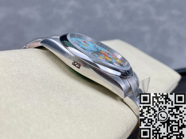 Oyster Perpetual Replica Rolex M124300-0008 Turquoise Blue Dial