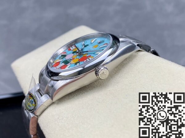 Oyster Perpetual Replica Rolex M124300-0008 Turquoise Blue Dial