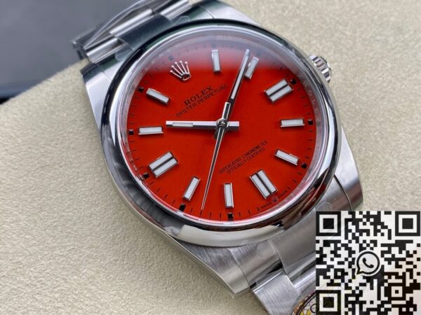 Rolex Oyster Perpetual 41 M124300-0007 Coral Red Dial