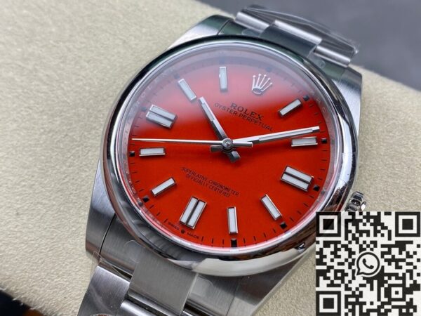Rolex Oyster Perpetual 41 M124300-0007 Coral Red Dial
