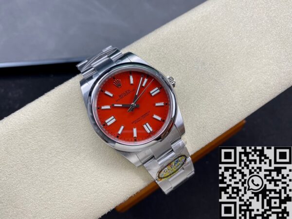 Rolex Oyster Perpetual 41 M124300-0007 Coral Red Dial