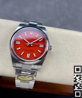 Rolex Oyster Perpetual 41 M124300-0007 Coral Red Dial