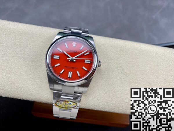 Rolex Oyster Perpetual 41 M124300-0007 Coral Red Dial