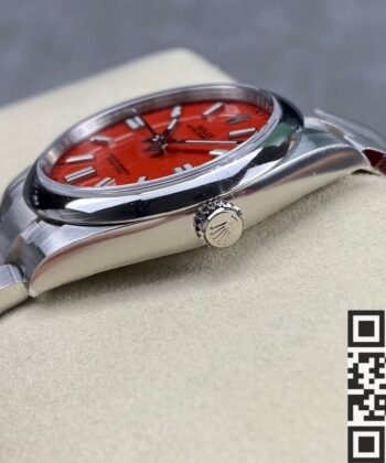 Rolex Oyster Perpetual 41 M124300-0007 Coral Red Dial