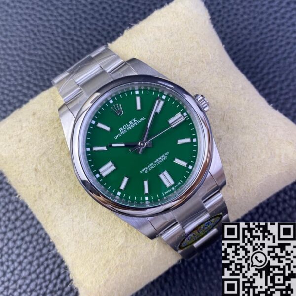 Vintage Rolex Oyster Perpetual M124300-0005 Green Dial