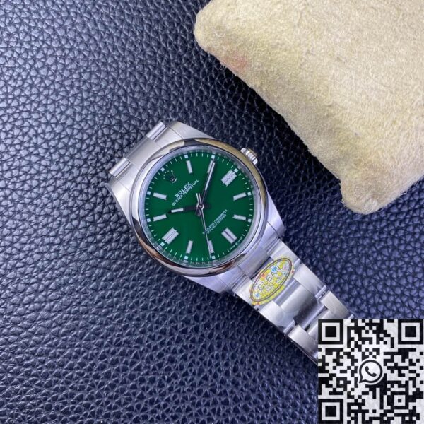Vintage Rolex Oyster Perpetual M124300-0005 Green Dial