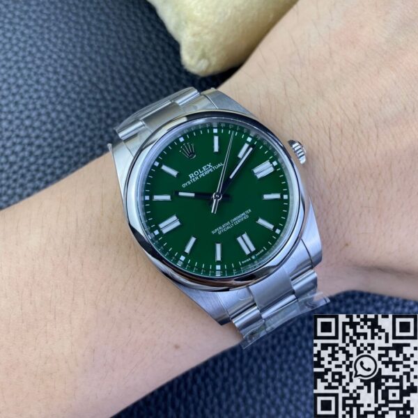 Vintage Rolex Oyster Perpetual M124300-0005 Green Dial