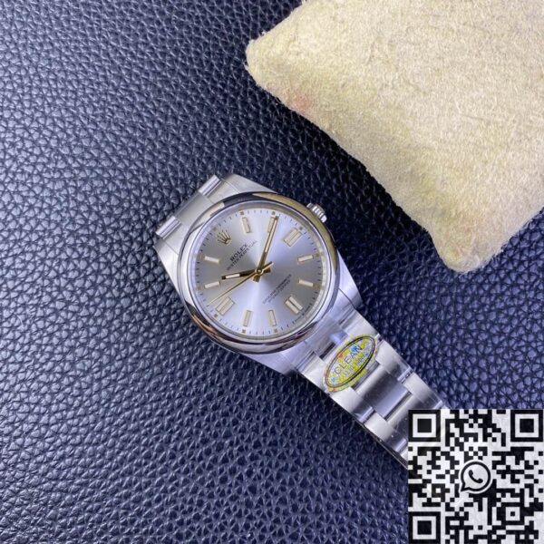 Oyster Perpetual Clean Factory Rolex M124300-0001 Silver Dial