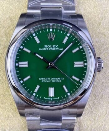 Oyster Perpetual 36mm Rolex M126000-0005 Green Dial