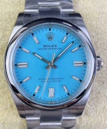 Fake Oyster Perpetual Rolex M126000-0006 Tiffany Blue