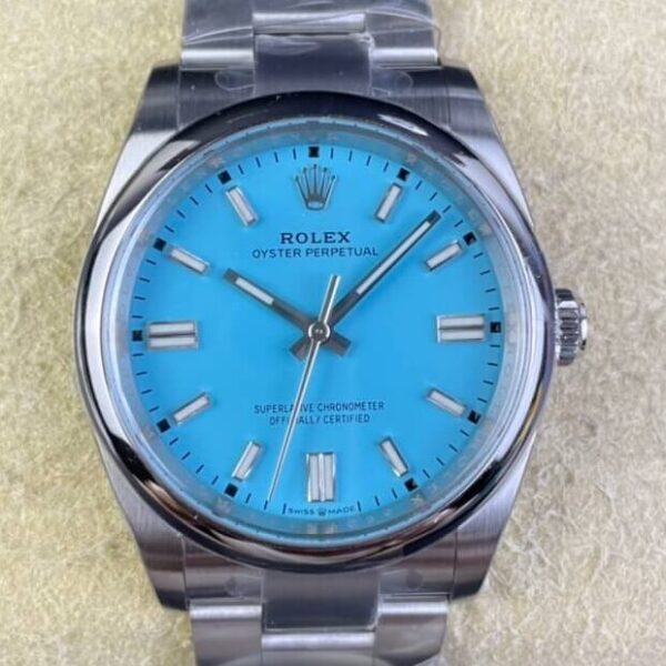 Fake Oyster Perpetual Rolex M126000-0006 Tiffany Blue