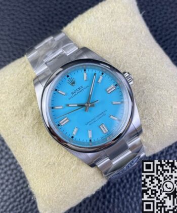 Fake Oyster Perpetual Rolex M126000-0006 Tiffany Blue