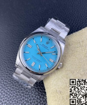 Fake Oyster Perpetual Rolex M126000-0006 Tiffany Blue