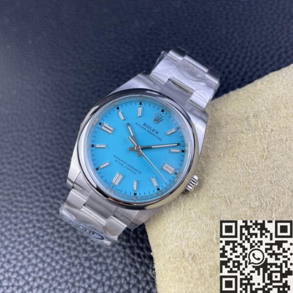 Fake Oyster Perpetual Rolex M126000-0006 Tiffany Blue