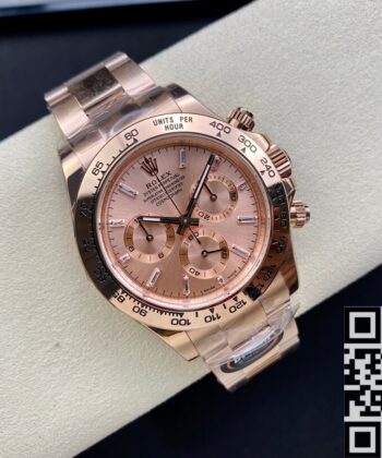 Rolex Daytona Watches M116505-0017 Rose Gold Dial BT Factory