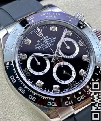 Rolex Daytona Fake Watches M116519LN-0025 Black Panda Plate