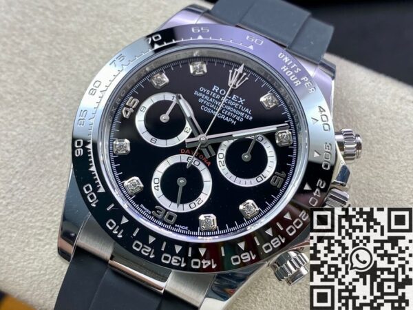Rolex Daytona Fake Watches M116519LN-0025 Black Panda Plate