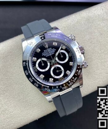 Rolex Daytona Fake Watches M116519LN-0025 Black Panda Plate