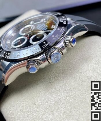 Rolex Daytona Fake Watches M116519LN-0025 Black Panda Plate