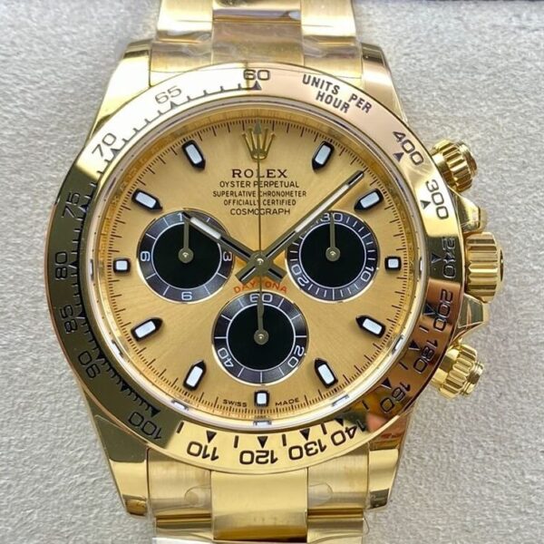 BT Factory Fake Daytona Rolex M116508-0014 Gold Watches
