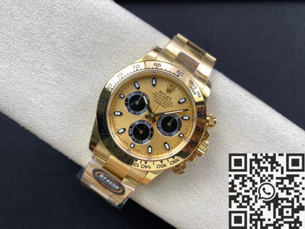 BT Factory Fake Daytona Rolex M116508-0014 Gold Watches