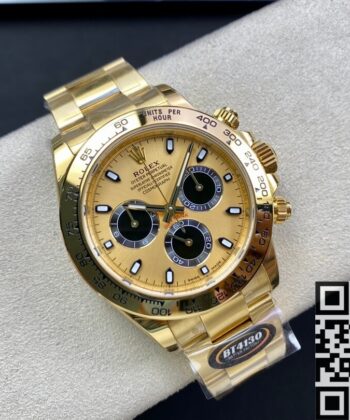 BT Factory Fake Daytona Rolex M116508-0014 Gold Watches