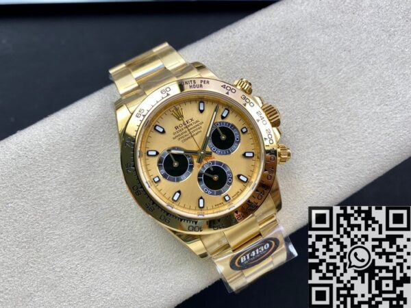 BT Factory Fake Daytona Rolex M116508-0014 Gold Watches