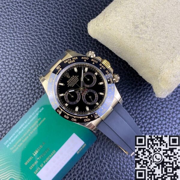 BT Rolex Daytona Watch M116518LN-0043 Black Dial