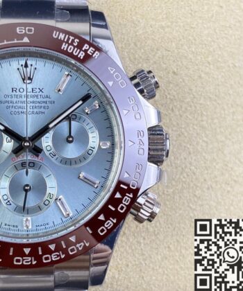 BT Daytona Watch Rolex M116506-0002 Light Blue Panda Dial