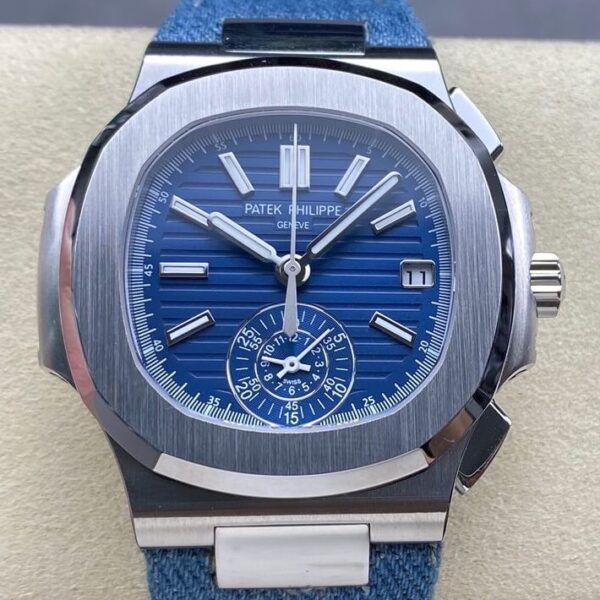 3K Factory Nautilus Patek Philippe 5980/60G-001 Blue Dial