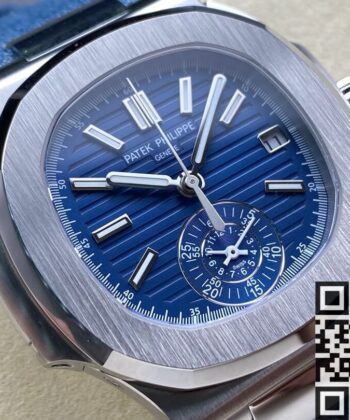 3K Factory Nautilus Patek Philippe 5980/60G-001 Blue Dial