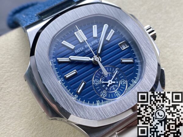 3K Factory Nautilus Patek Philippe 5980/60G-001 Blue Dial