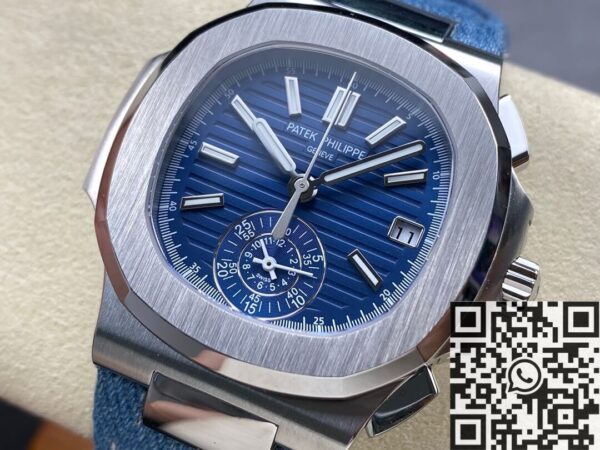 3K Factory Nautilus Patek Philippe 5980/60G-001 Blue Dial