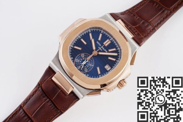 Patek Philippe Nautilus Replica 5980 Blue Dial Watch 3K Factory