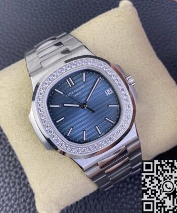 3K Nautilus Watch Replica Patek Philippe 5711 Blue Diamond Dial