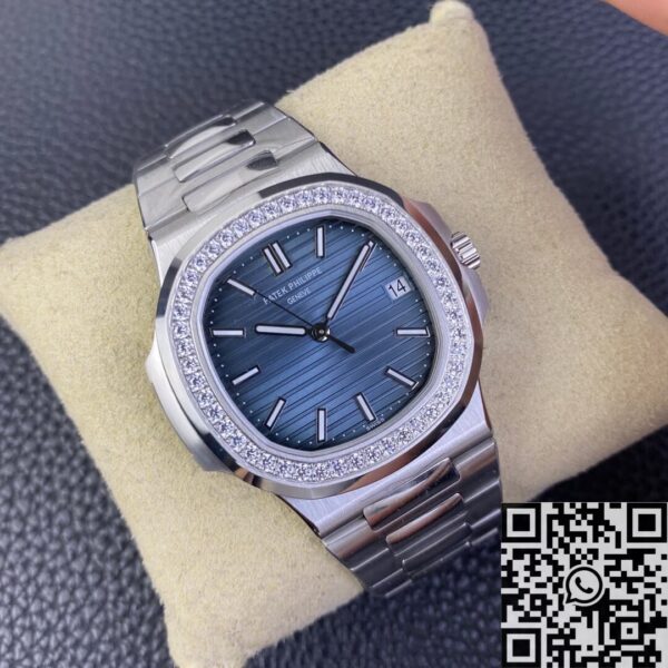 3K Nautilus Watch Replica Patek Philippe 5711 Blue Diamond Dial