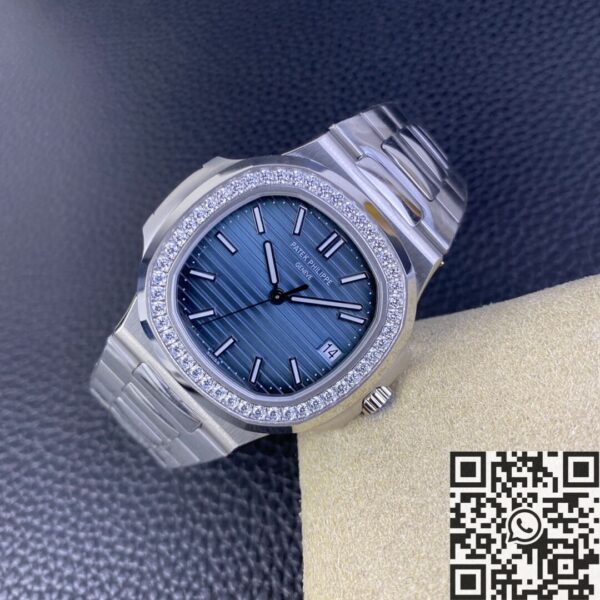 3K Nautilus Watch Replica Patek Philippe 5711 Blue Diamond Dial