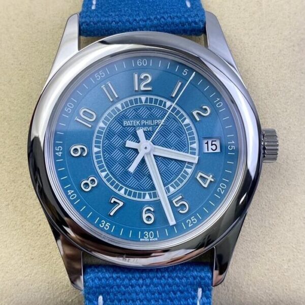 Patek Philippe Calatrava Replica 6007A-001 Grey Blue Dial 3K