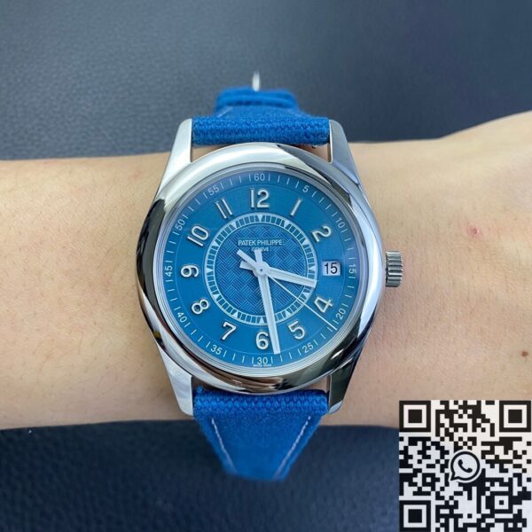 Patek Philippe Calatrava Replica 6007A-001 Grey Blue Dial 3K
