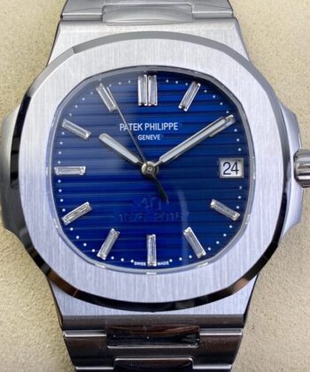 3K Nautilus 5711 Patek Philippe 5711/1P Blue Dial Watch