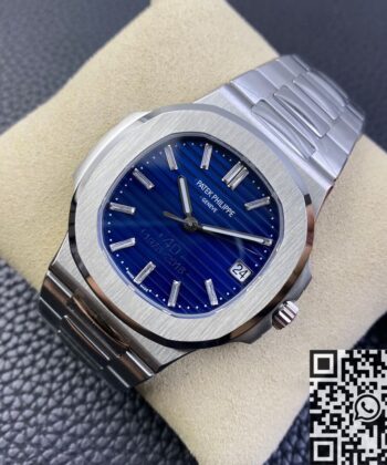 3K Nautilus 5711 Patek Philippe 5711/1P Blue Dial Watch