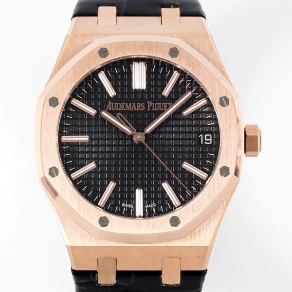 AP Royal Oak Watch 15510OR.OO.D002CR.02 Rose Gold Black