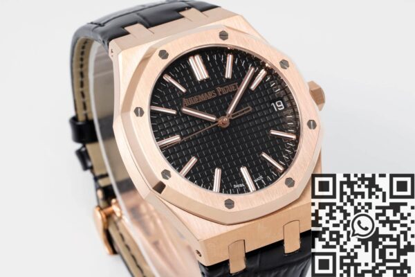 AP Royal Oak Watch 15510OR.OO.D002CR.02 Rose Gold Black