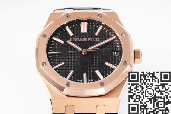 AP Royal Oak Watch 15510OR.OO.D002CR.02 Rose Gold Black
