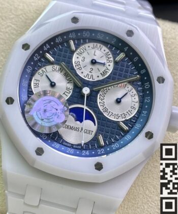 AP APS Watch Royal Oak 26579CB.OO.1225CB.01 White Ceramic