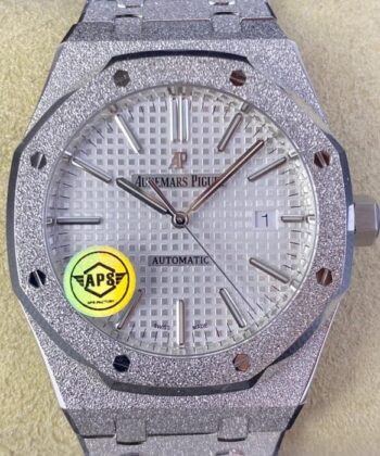 Royal Oak 15410 Audemars Piguet White Dial Watch APS Factory